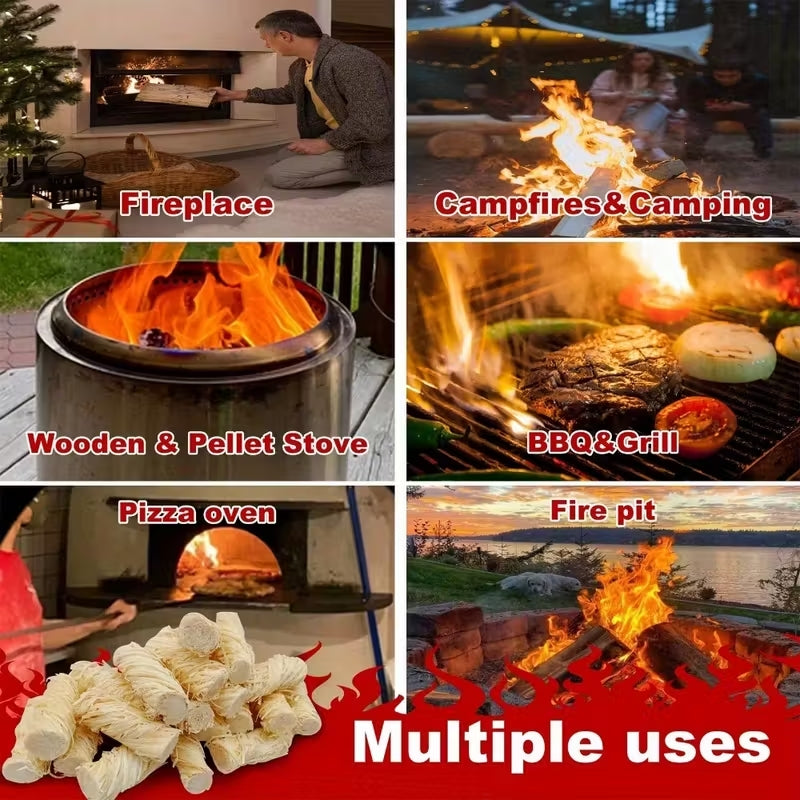 2.5Kg Fire Starters (Lasts Up to 10 Minutes), Suitable for Long Burners, Ideal for Outdoor Grilling, And Lighting Wood Fireplaces