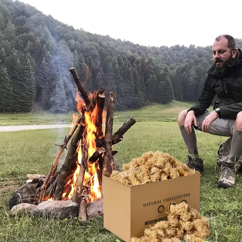 2.5Kg Fire Starters (Lasts Up to 10 Minutes), Suitable for Long Burners, Ideal for Outdoor Grilling, And Lighting Wood Fireplaces